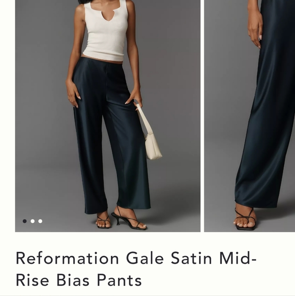Reformation Satin Pants
